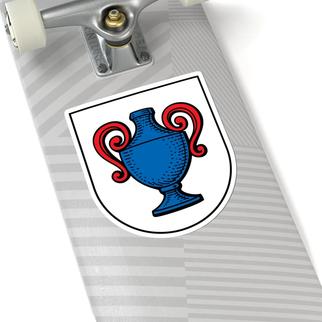 DEU Charlottenberg COA (Germany) (Coat of Arms) STICKER Vinyl Kiss-Cut Decal - The Sticker Space