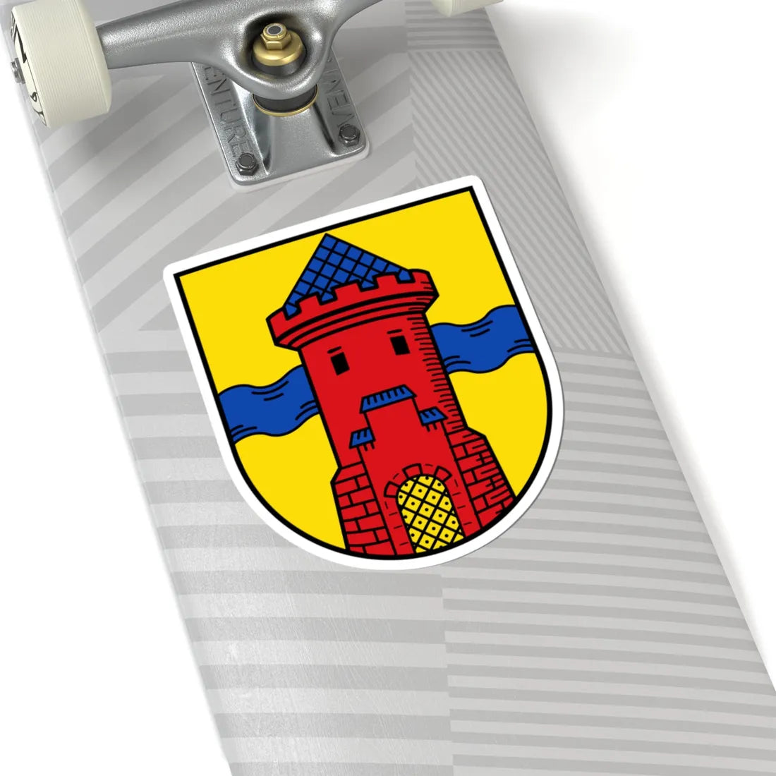 DEU Delmenhorst COA (Germany) (Coat of Arms) STICKER Vinyl Kiss-Cut Decal - The Sticker Space