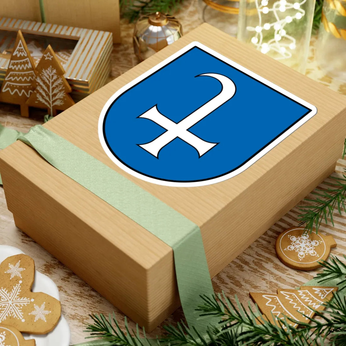 DEU Dudenhofen COA (Germany) (Coat of Arms) STICKER Vinyl Kiss-Cut Decal - The Sticker Space