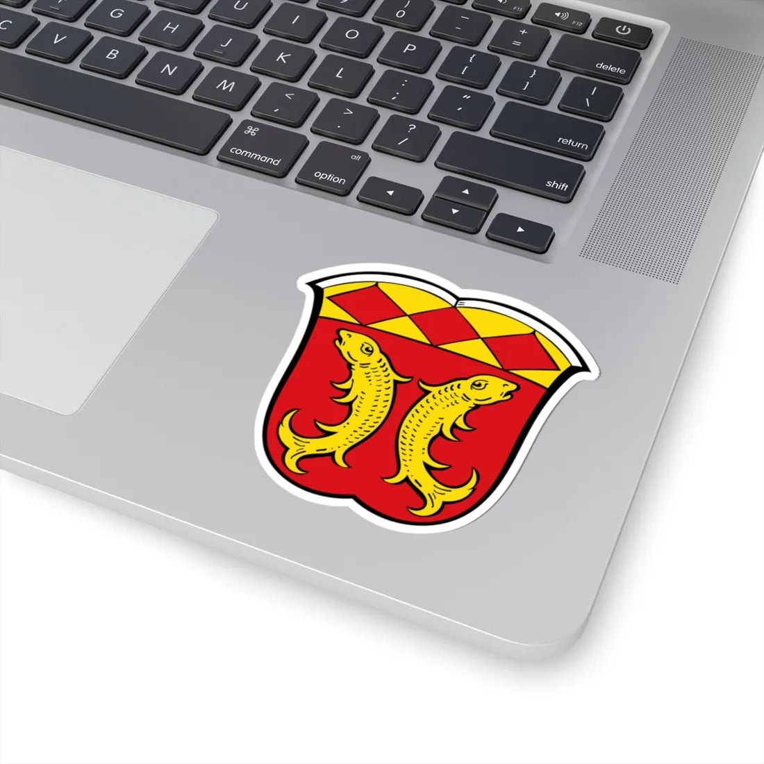 DEU Fischen im Allgäu COA (Germany) (Coat of Arms) STICKER Vinyl Kiss-Cut Decal - The Sticker Space