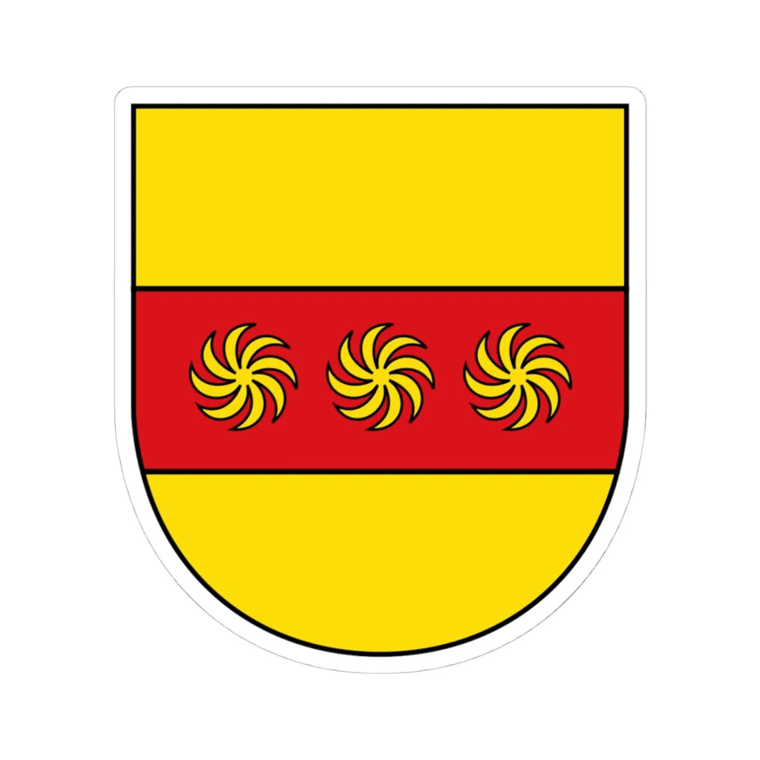 DEU Kreis Warendorf 1938 COA (Germany) (Coat of Arms) STICKER Vinyl Kiss-Cut Decal - The Sticker Space