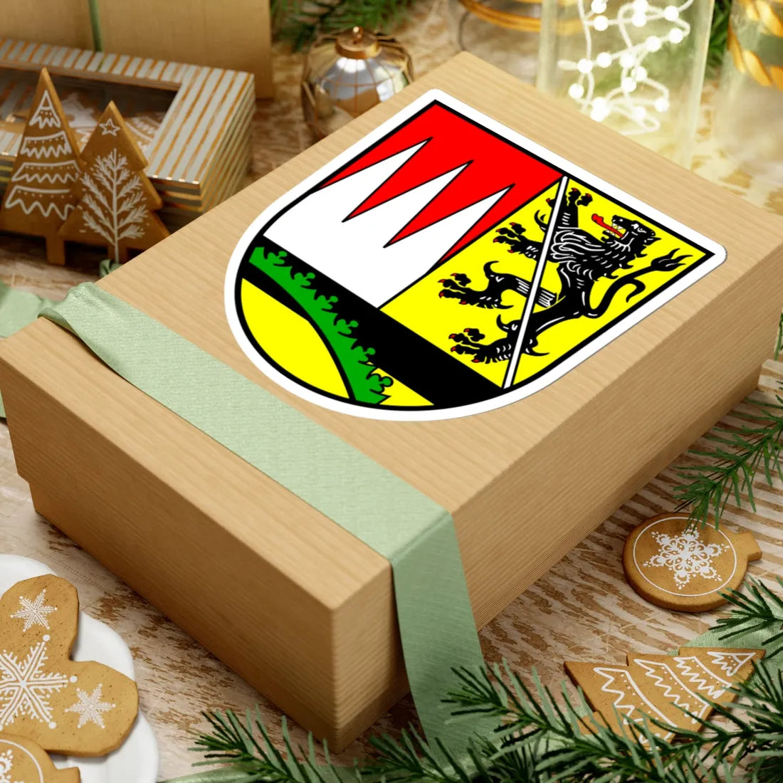 DEU Landkreis Haßberge COA (Germany) (Coat of Arms) STICKER Vinyl Kiss-Cut Decal - The Sticker Space