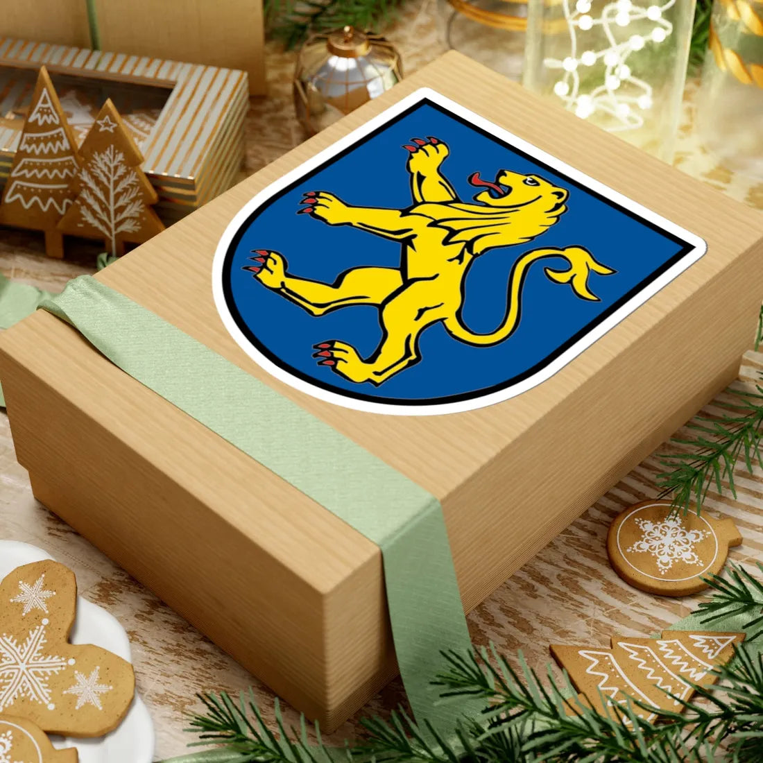 DEU Landkreis Ravensburg COA (Germany) (Coat of Arms) STICKER Vinyl Kiss-Cut Decal - The Sticker Space