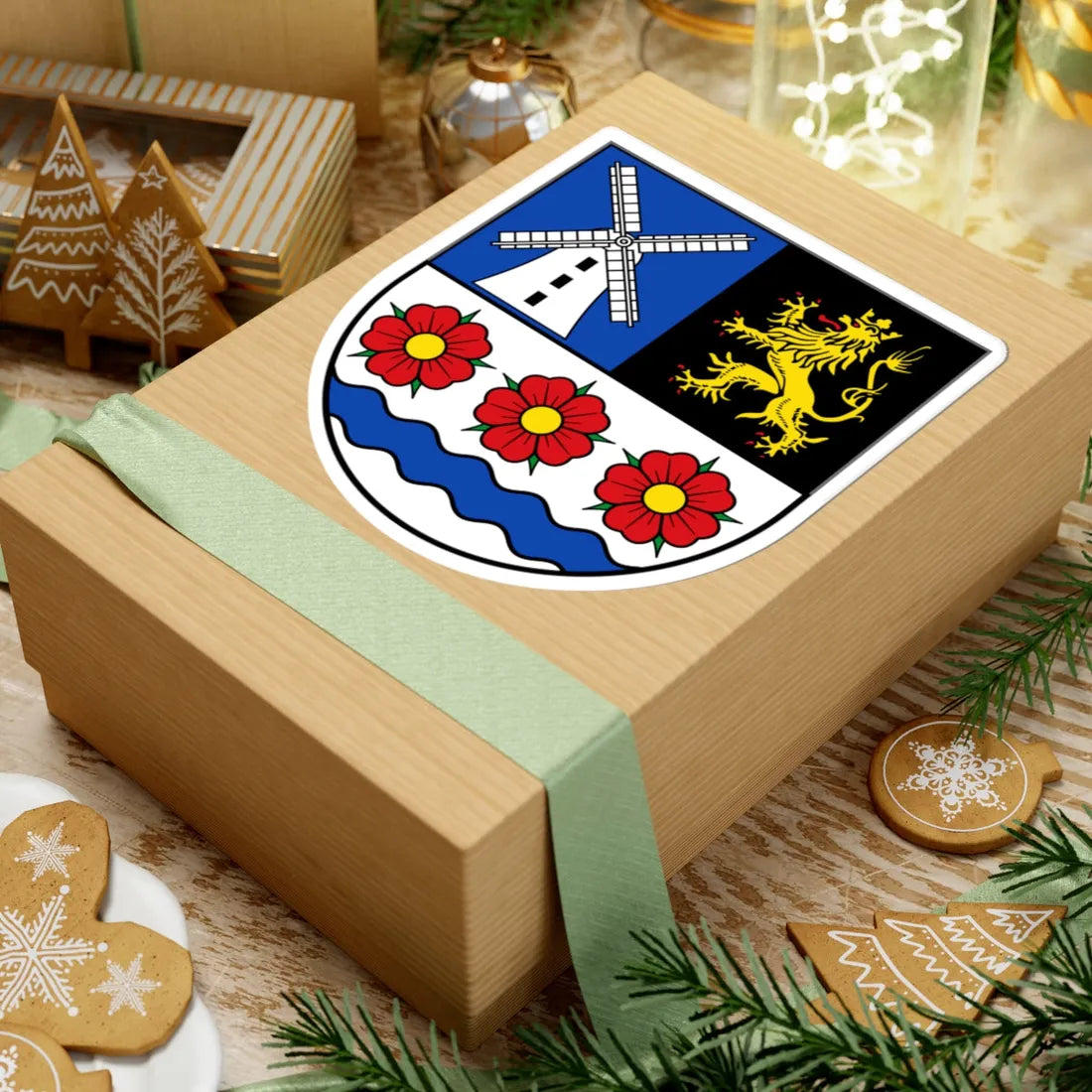 DEU Rosenbach Vogtl. COA (Germany) (Coat of Arms) STICKER Vinyl Kiss-Cut Decal - The Sticker Space