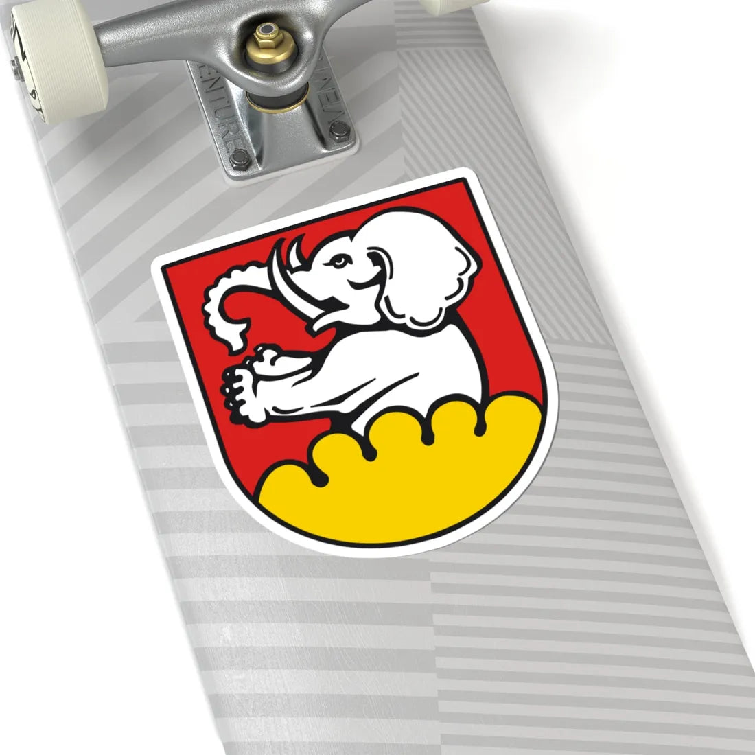 DEU Wiesensteig COA (Germany) (Coat of Arms) STICKER Vinyl Kiss-Cut Decal - The Sticker Space