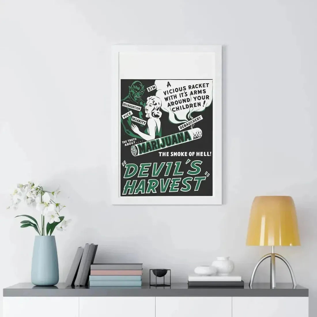 DEVIL'S HARVEST 1942 - Framed Movie Poster - The Sticker Space