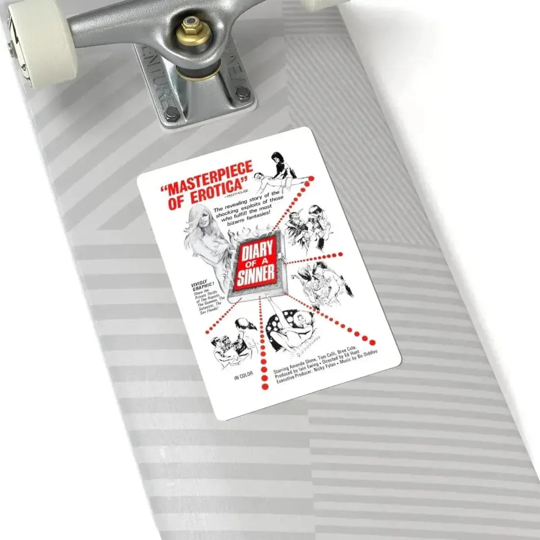 DIARY OF A SINNER 1974 Movie Poster - STICKER Vinyl Kiss-Cut Decal - The Sticker Space