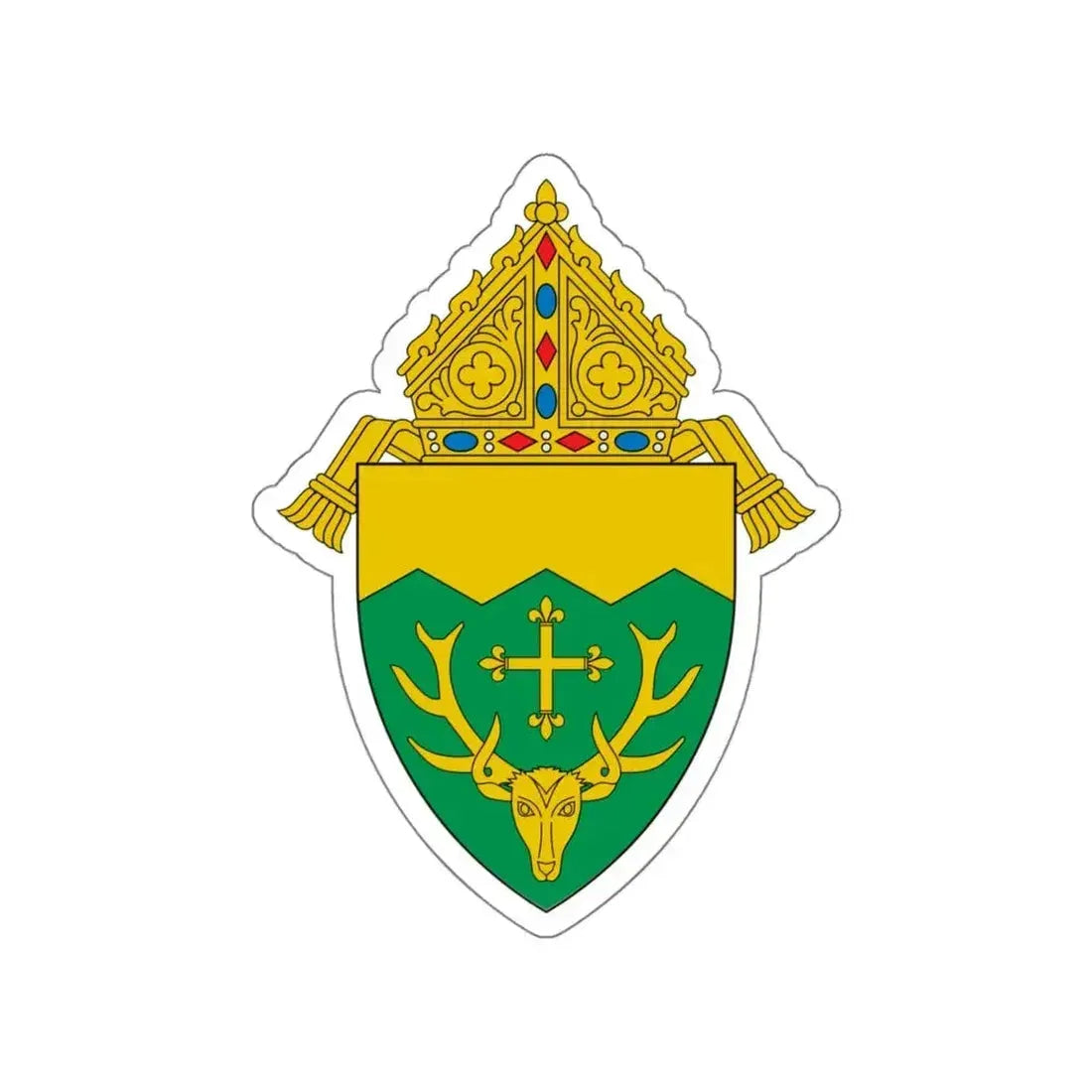 Diocese of Burlington - STICKER Vinyl Die-Cut Decal White Die-Cut 5 Inch - The Sticker Space