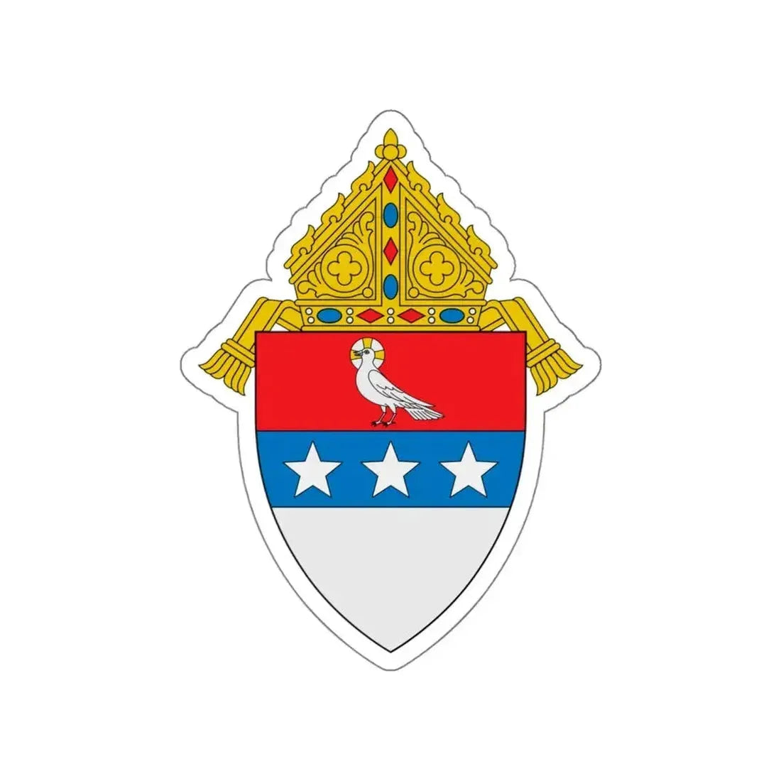 Diocese of Nashville - STICKER Vinyl Die-Cut Decal White Die-Cut 6 Inch - The Sticker Space