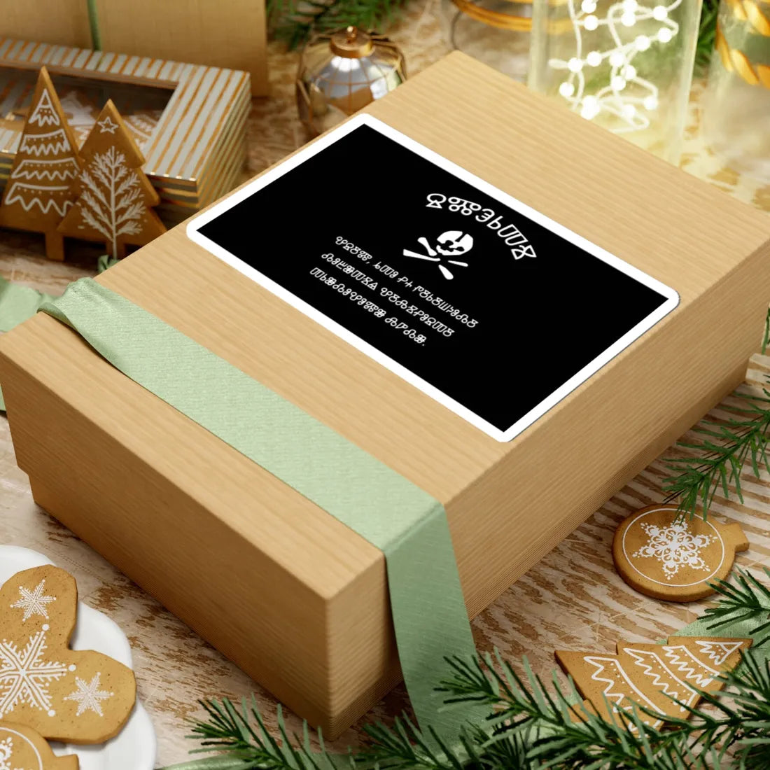 Dnipro Division flag with glagolitic script (Ukraine) STICKER Vinyl Kiss-Cut Decal - The Sticker Space