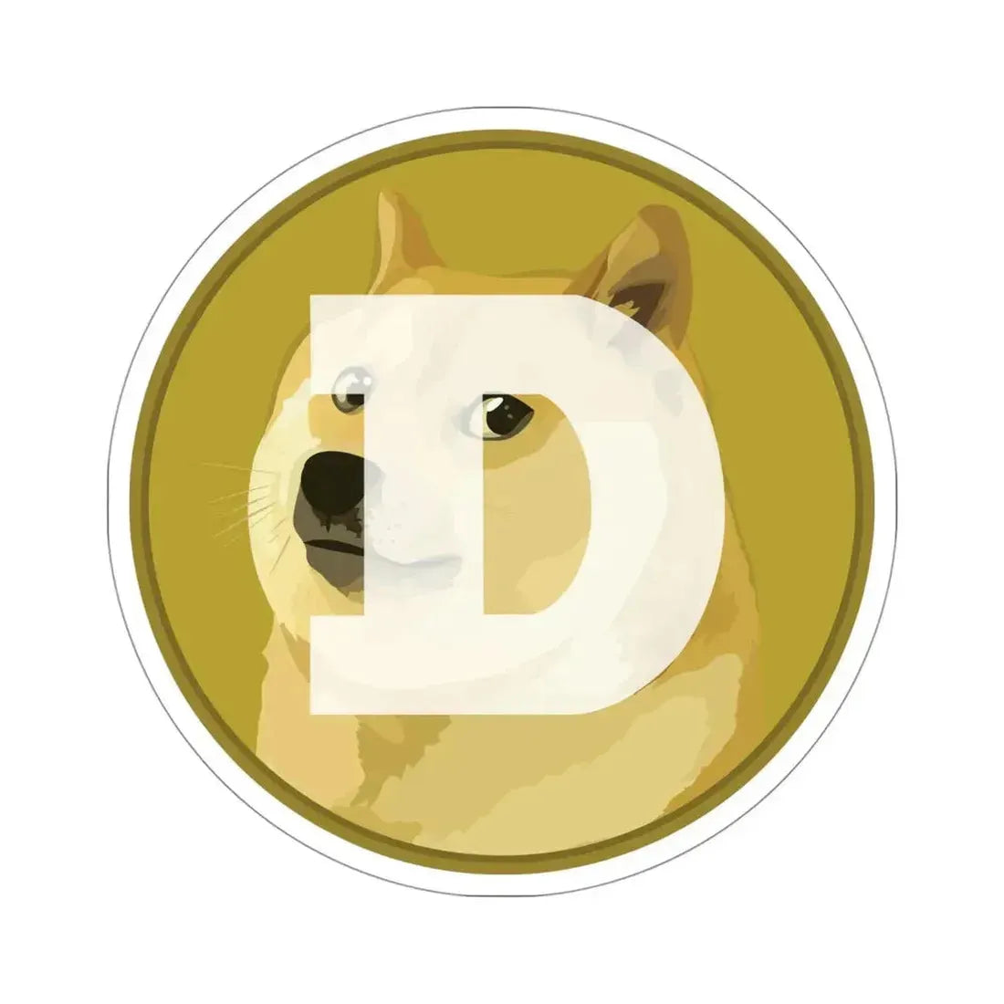 DOGECOIN DOGE (Cryptocurrency) STICKER Vinyl Die-Cut Decal - The Sticker Space