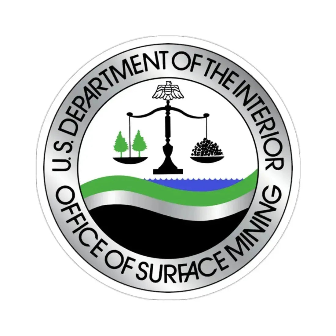 DOI Office of Surface Mining STICKER Vinyl Die-Cut Decal - The Sticker Space