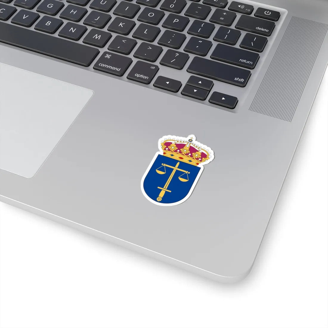 Domstolsverket vapen (Sweden) (Coat of Arms) STICKER Vinyl Kiss-Cut Decal - The Sticker Space