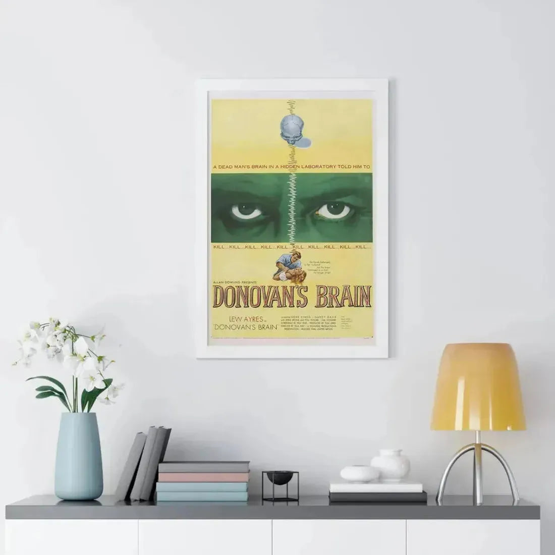 DONOVAN'S BRAIN 1953 - Framed Movie Poster - The Sticker Space