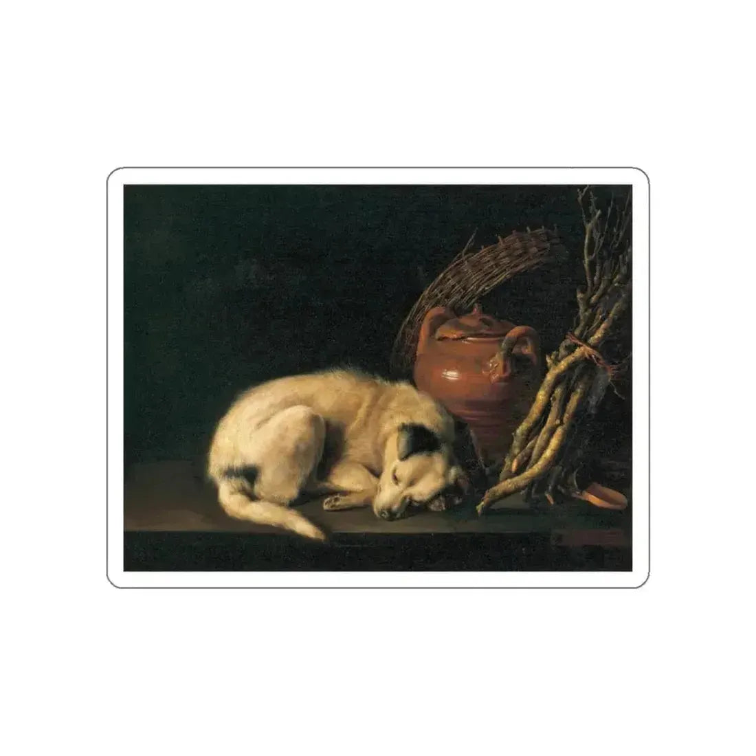 DOU, Gerrit - Dog (Artwork) STICKER Vinyl Die-Cut Decal - The Sticker Space
