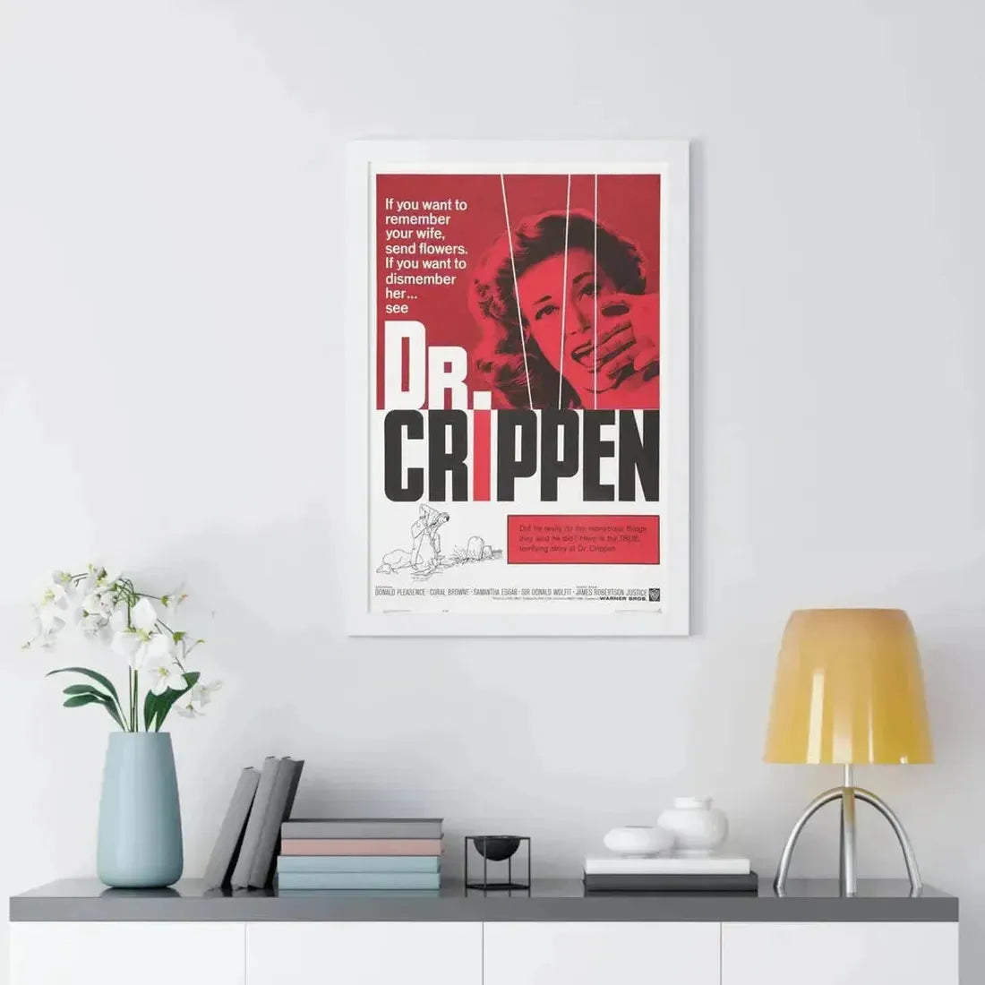 DR. CRIPPEN 1962 - Framed Movie Poster - The Sticker Space