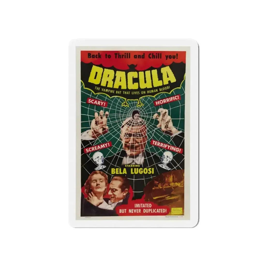 DRACULA (2) 1931 Movie Poster - Refrigerator Magnet - The Sticker Space