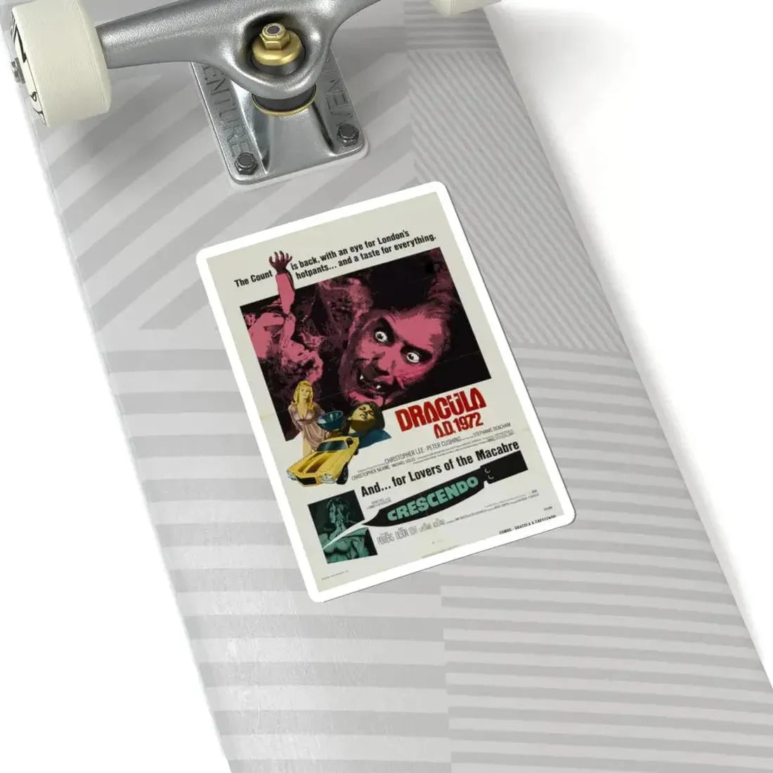 DRACULA A.D. 1972 + CRESCENDO Movie Poster - STICKER Vinyl Kiss-Cut Decal - The Sticker Space