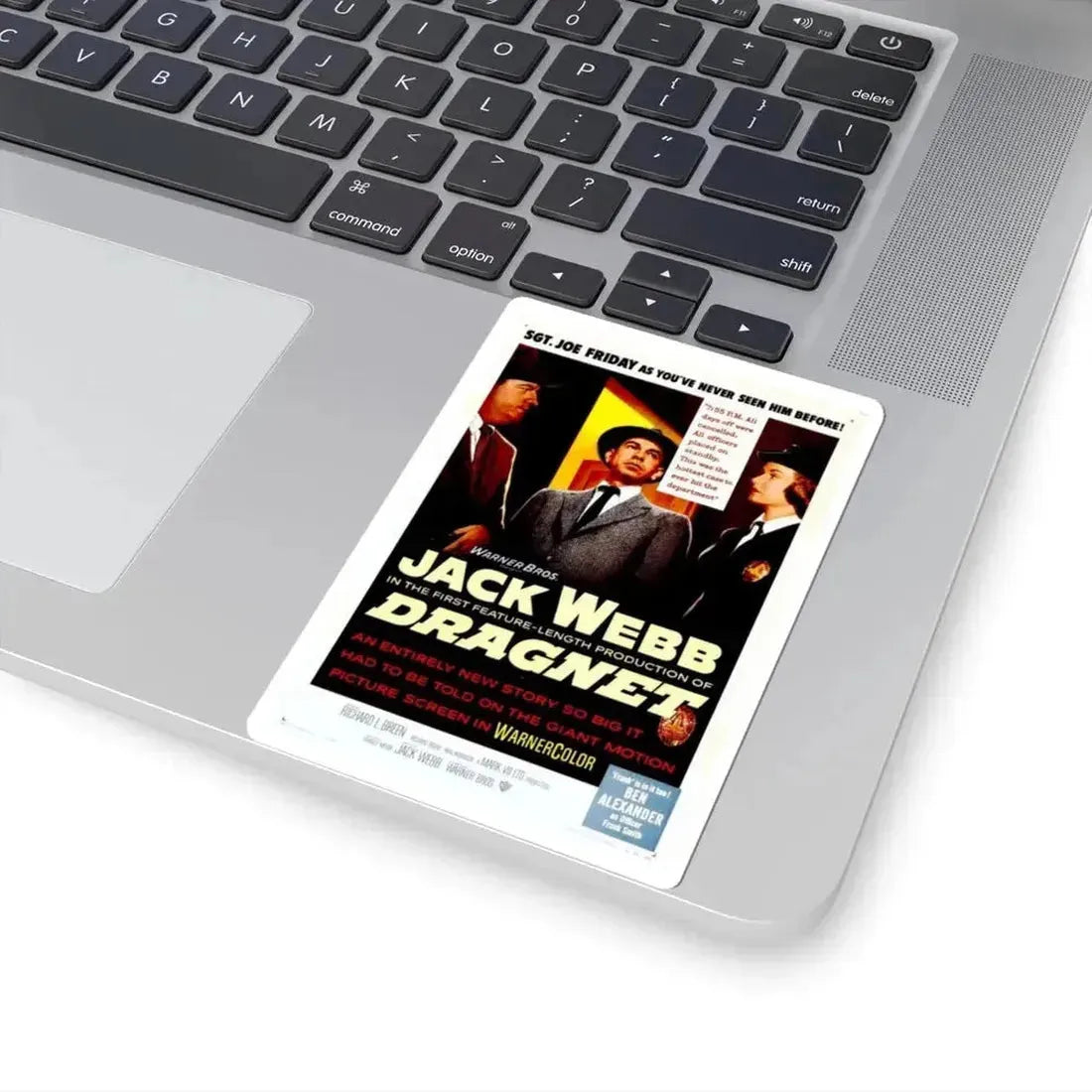 Dragnet 1954 Movie Poster - STICKER Vinyl Kiss-Cut Decal - The Sticker Space