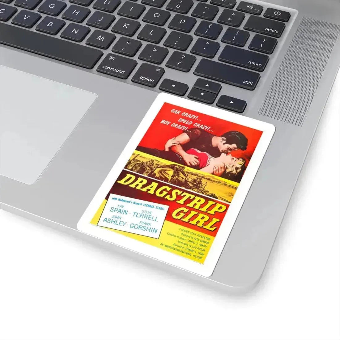 DRAGSTRIP GIRL 1957 Movie Poster - STICKER Vinyl Kiss-Cut Decal - The Sticker Space