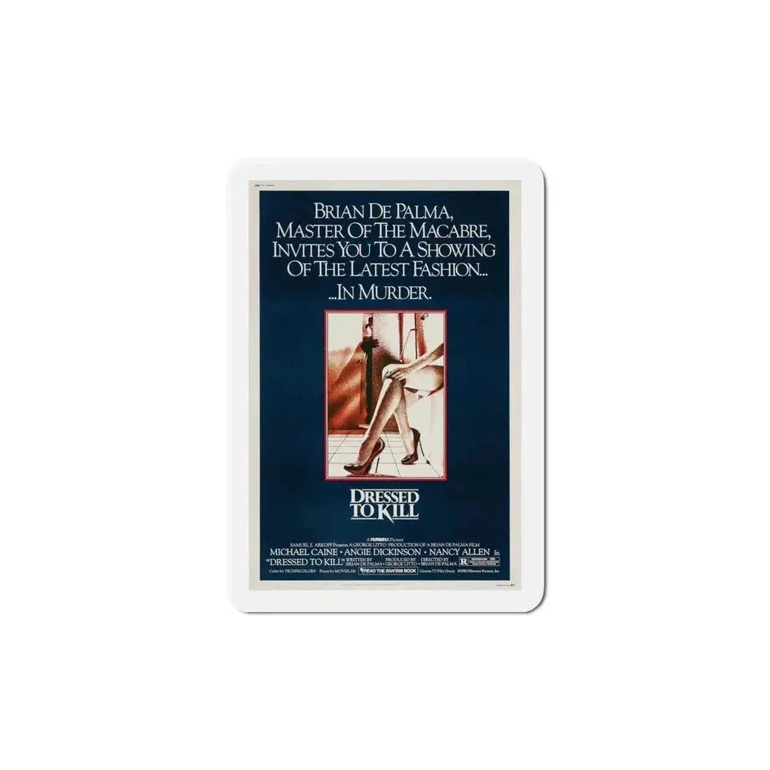 Dressed to Kill 1980 Movie Poster Refrigerator Magnet - The Sticker Space