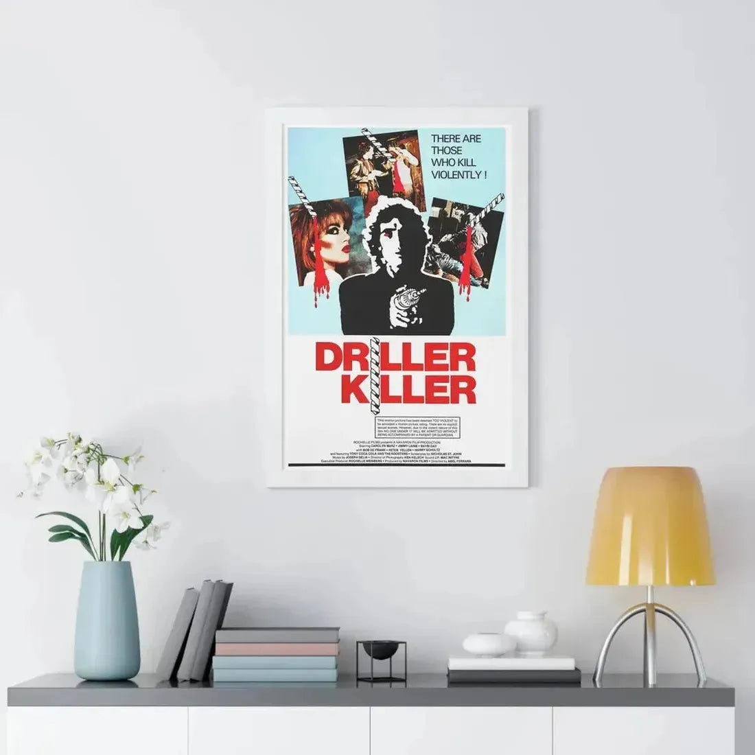 DRILLER KILLER 1979 - Framed Movie Poster - The Sticker Space