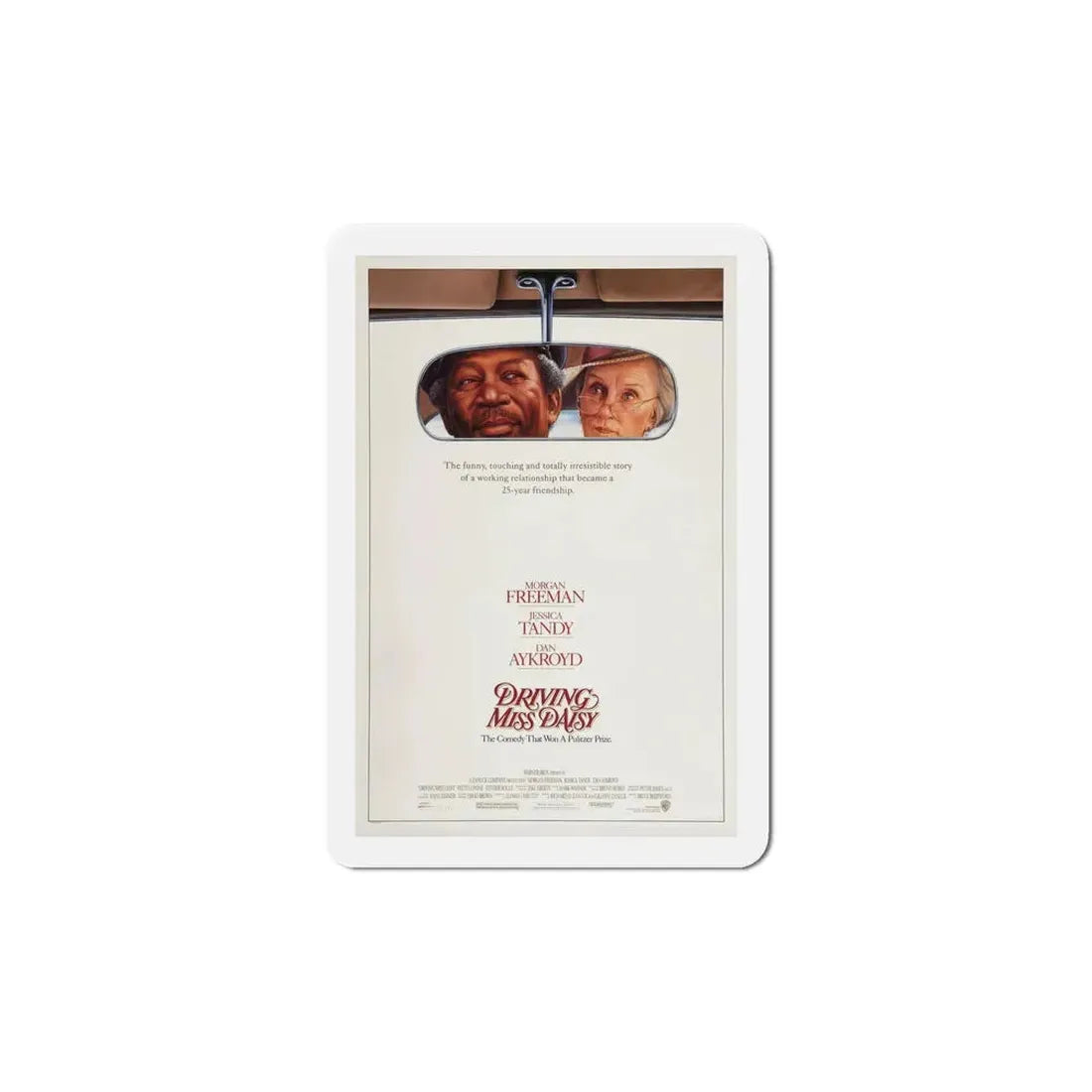Driving Miss Daisy 1989 Movie Poster Refrigerator Magnet 6 Inch - The Sticker Space