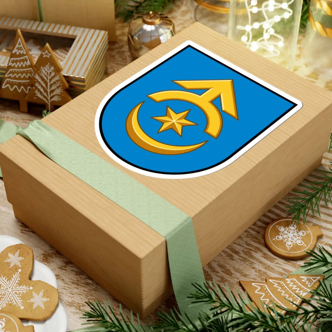 Dubno coat of arms escutcheon (Ukraine) (Coat of Arms) STICKER Vinyl Kiss-Cut Decal - The Sticker Space