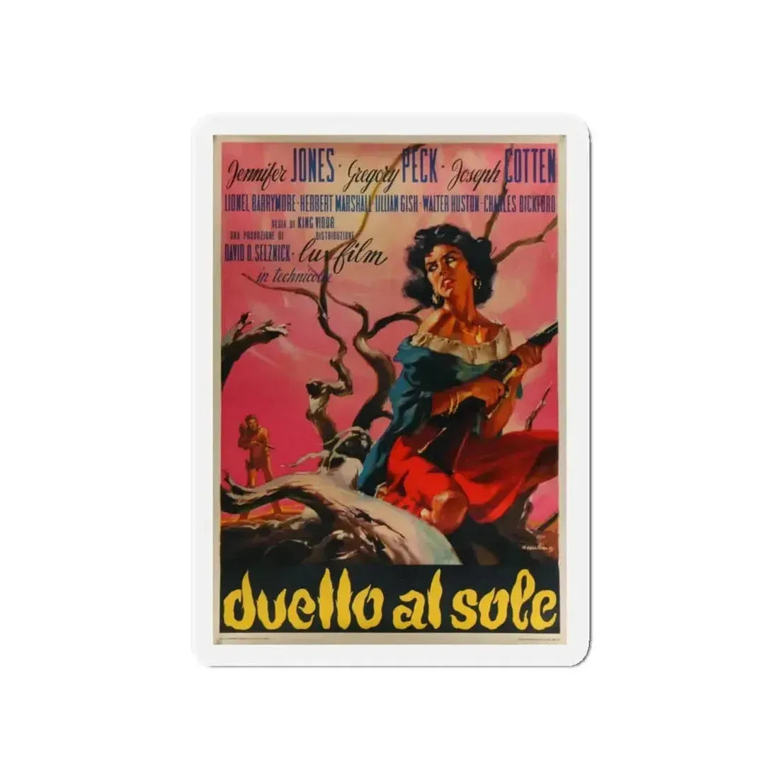 DUEL IN THE SUN (ITALIAN) 1946 Movie Poster - Refrigerator Magnet - The Sticker Space