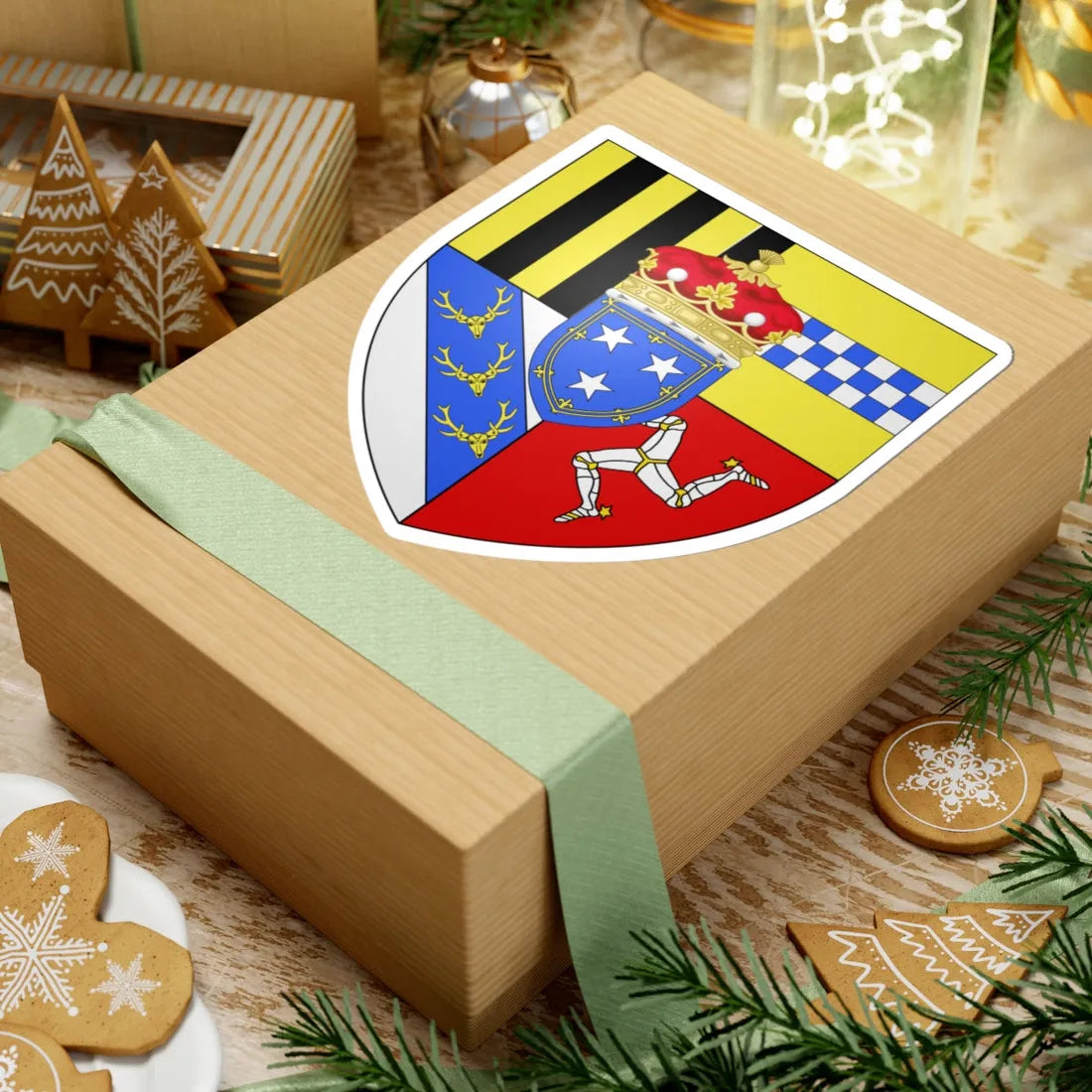 Duke of Atholl arms (Scotland) (Coat of Arms) STICKER Vinyl Kiss-Cut Decal - The Sticker Space