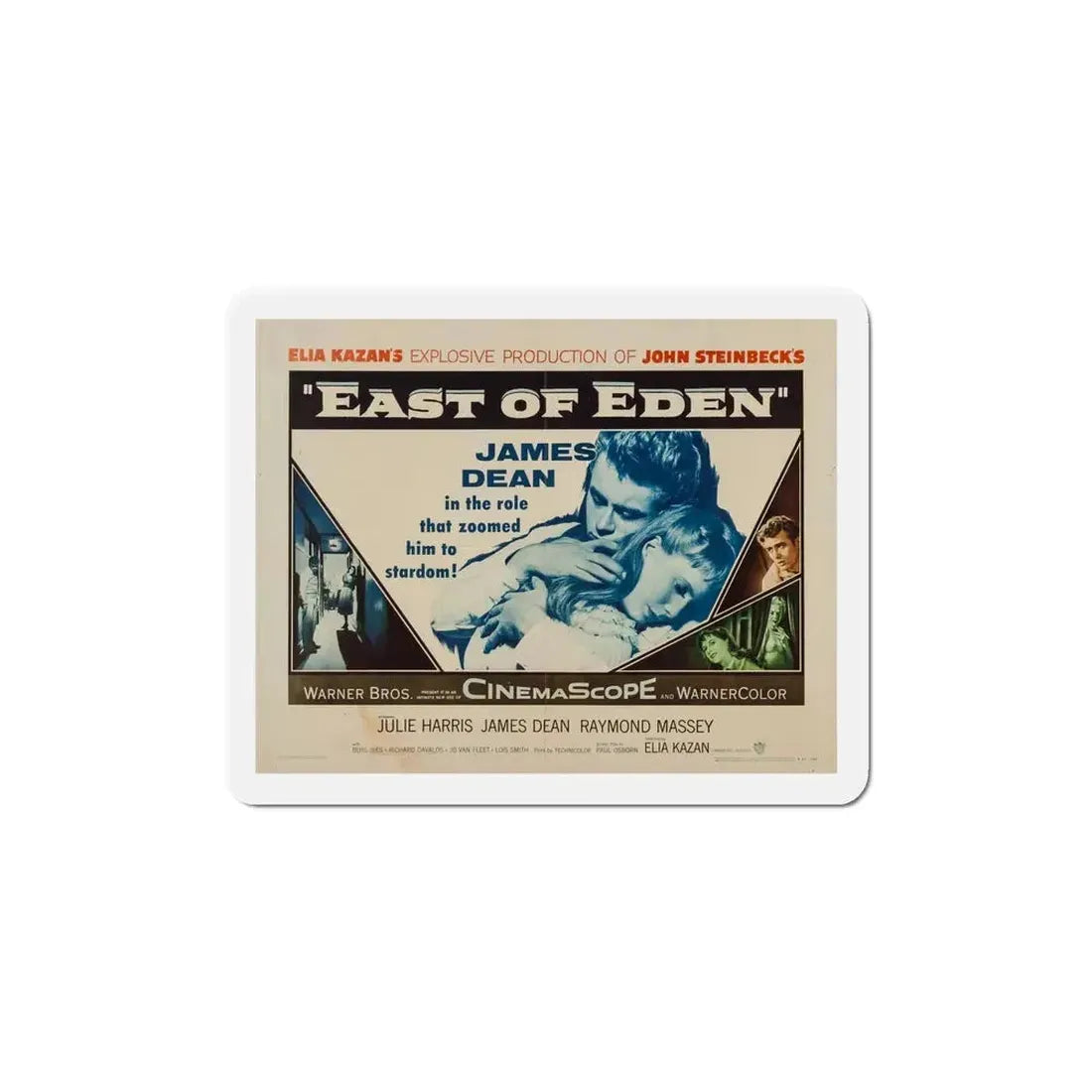 East of Eden 1955 v5 Movie Poster Refrigerator Magnet - The Sticker Space