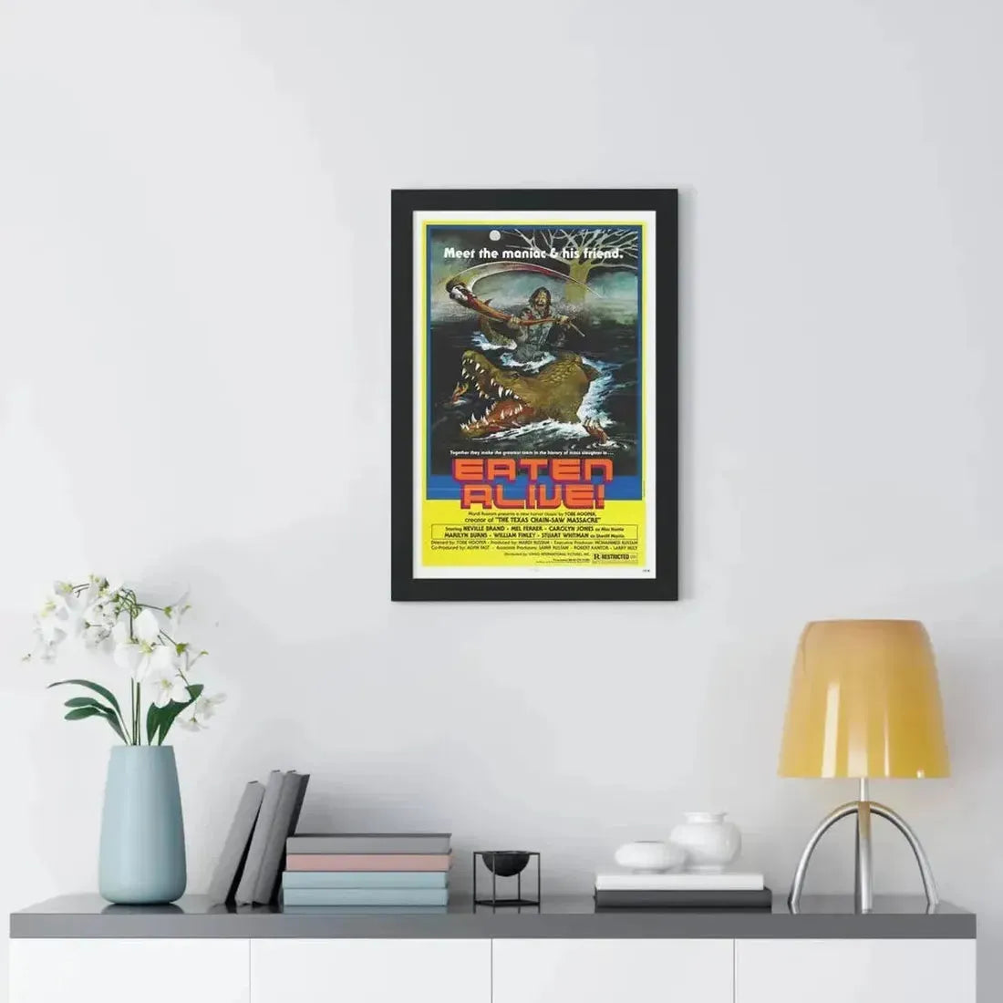 EATEN ALIVE (DEATH TRAP) 1976 - Framed Movie Poster - The Sticker Space
