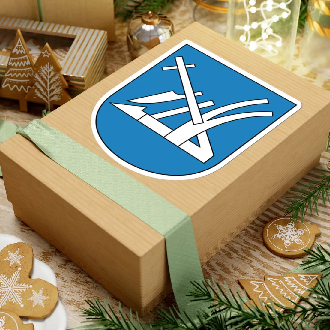 Ebmatingen coat of arms (Switzerland) (Coat of Arms) STICKER Vinyl Kiss-Cut Decal - The Sticker Space