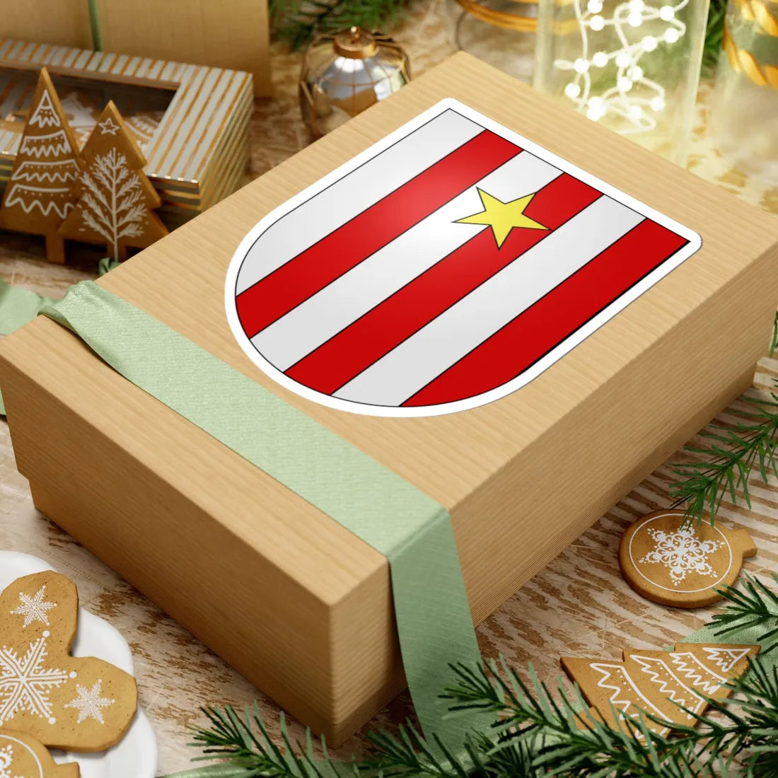 Echarlens-coat of arms (Switzerland) (Coat of Arms) STICKER Vinyl Kiss-Cut Decal - The Sticker Space