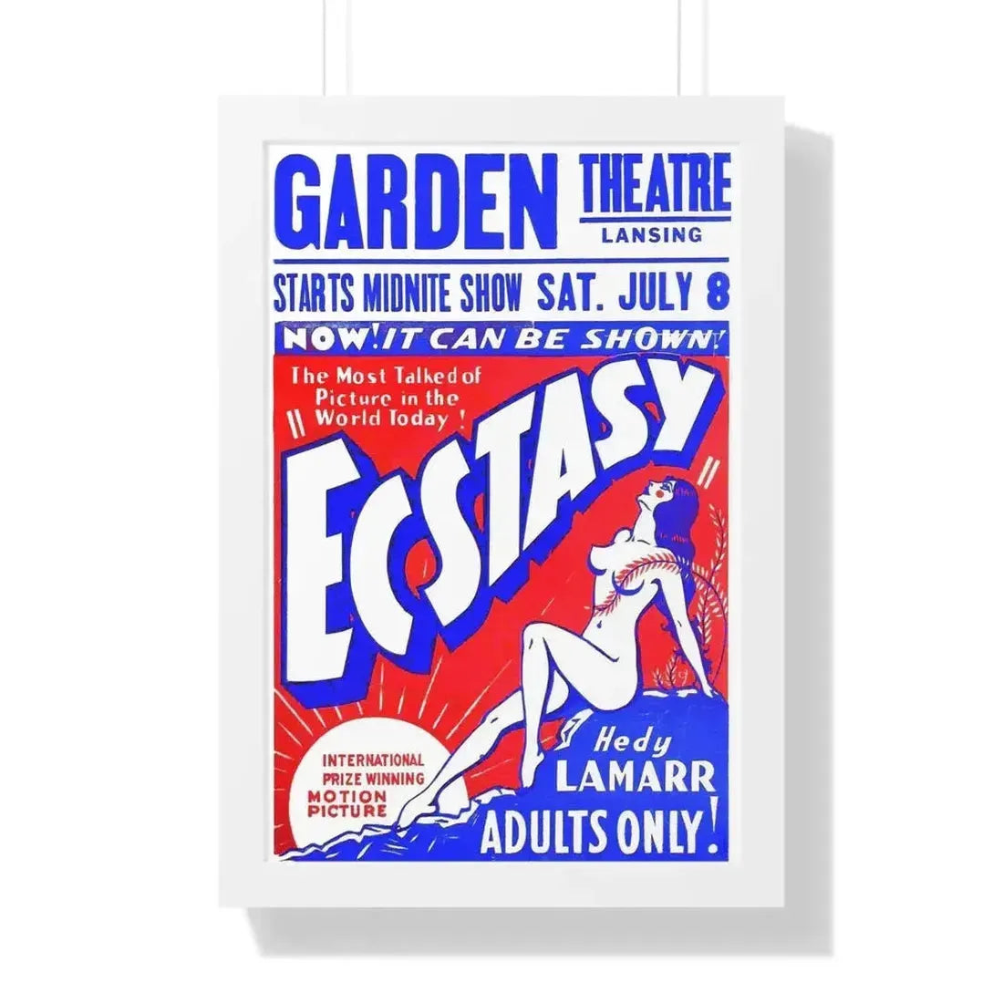 ECSTACY (2) 1933 - Framed Movie Poster - The Sticker Space