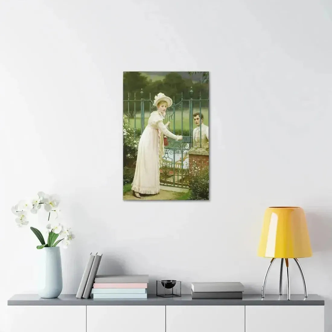 Edmund Blair Leighton (1853-1922) Where There's a Will - Canvas Wall Art - The Sticker Space