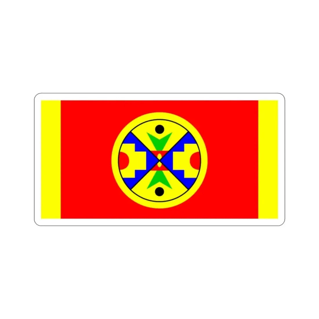 Eel Ground First Nation Flag STICKER Vinyl Die-Cut Decal - The Sticker Space