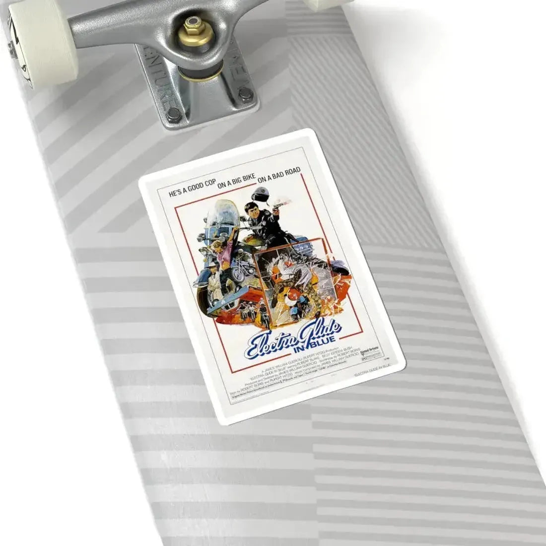 Electra Glide in Blue 1973 Movie Poster - STICKER Vinyl Kiss-Cut Decal - The Sticker Space