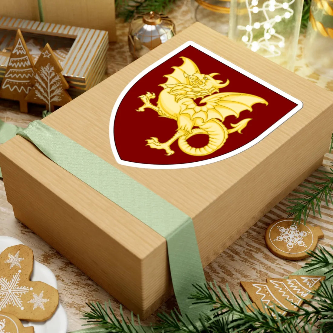 Emblem for the 1-I-FLR (Denmark) (Coat of Arms) STICKER Vinyl Kiss-Cut Decal - The Sticker Space