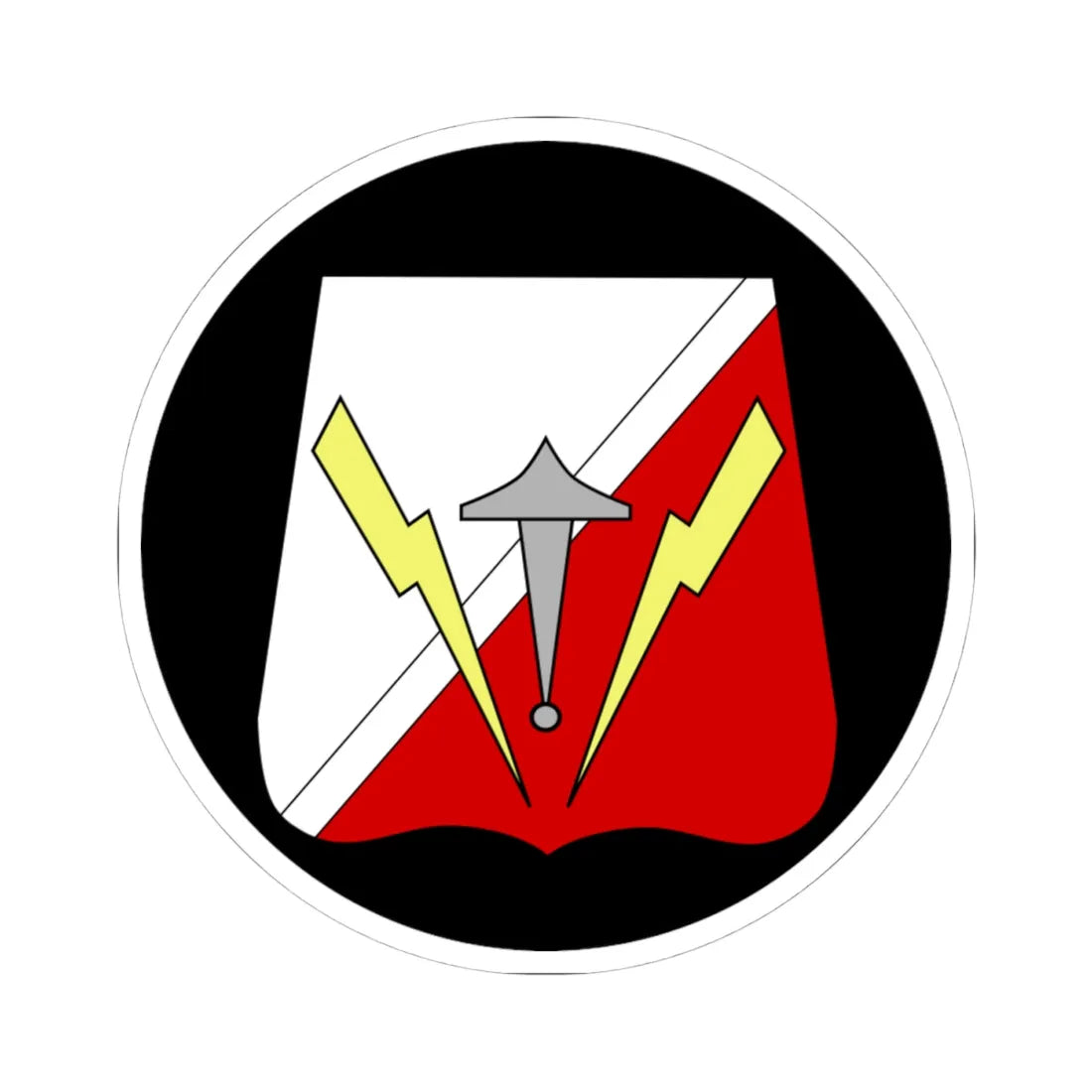 Emblem for the 1-II-GHR (Denmark) (Coat of Arms) STICKER Vinyl Kiss-Cut Decal - The Sticker Space