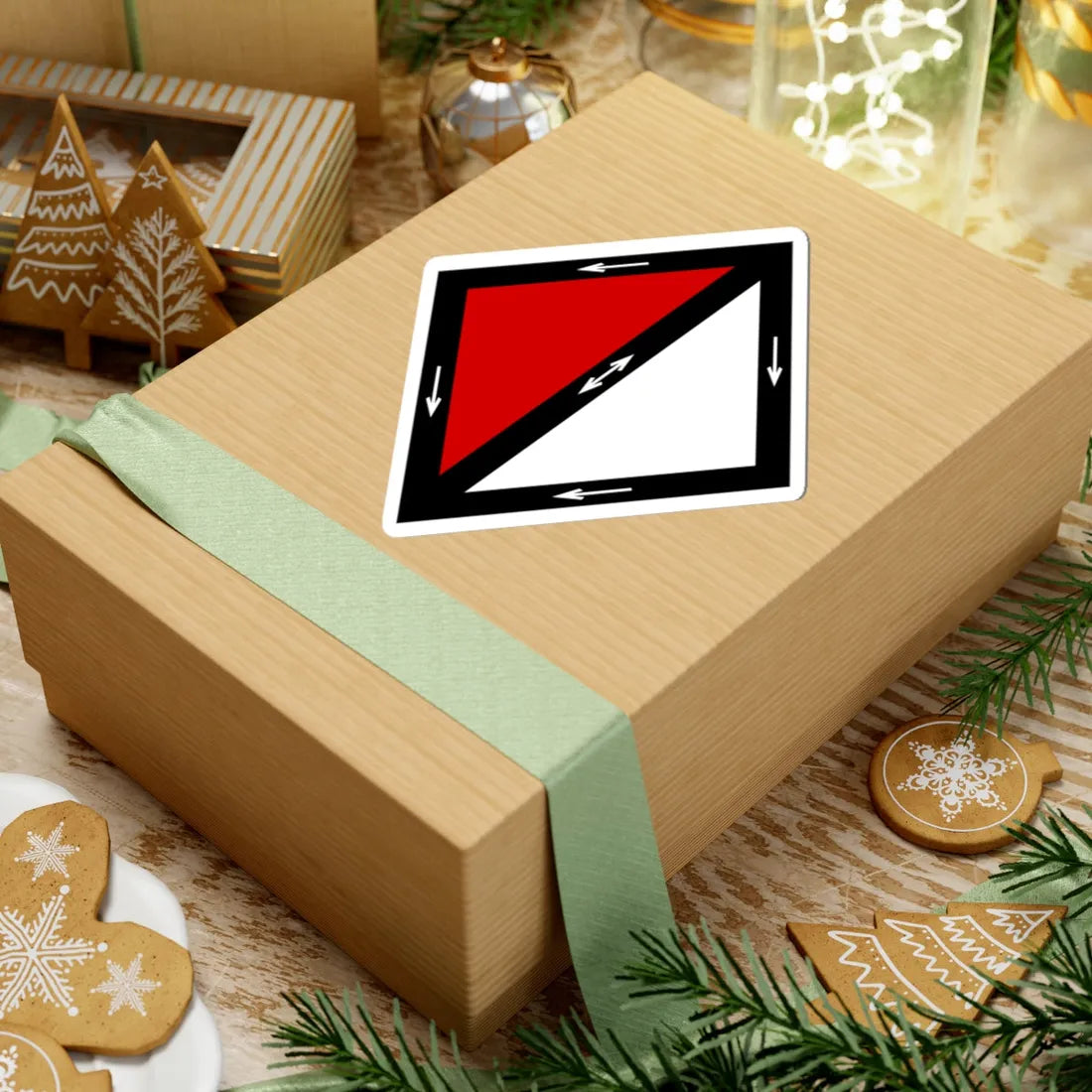 Emblem for the 1-IV-JTR (Denmark) (Coat of Arms) STICKER Vinyl Kiss-Cut Decal - The Sticker Space