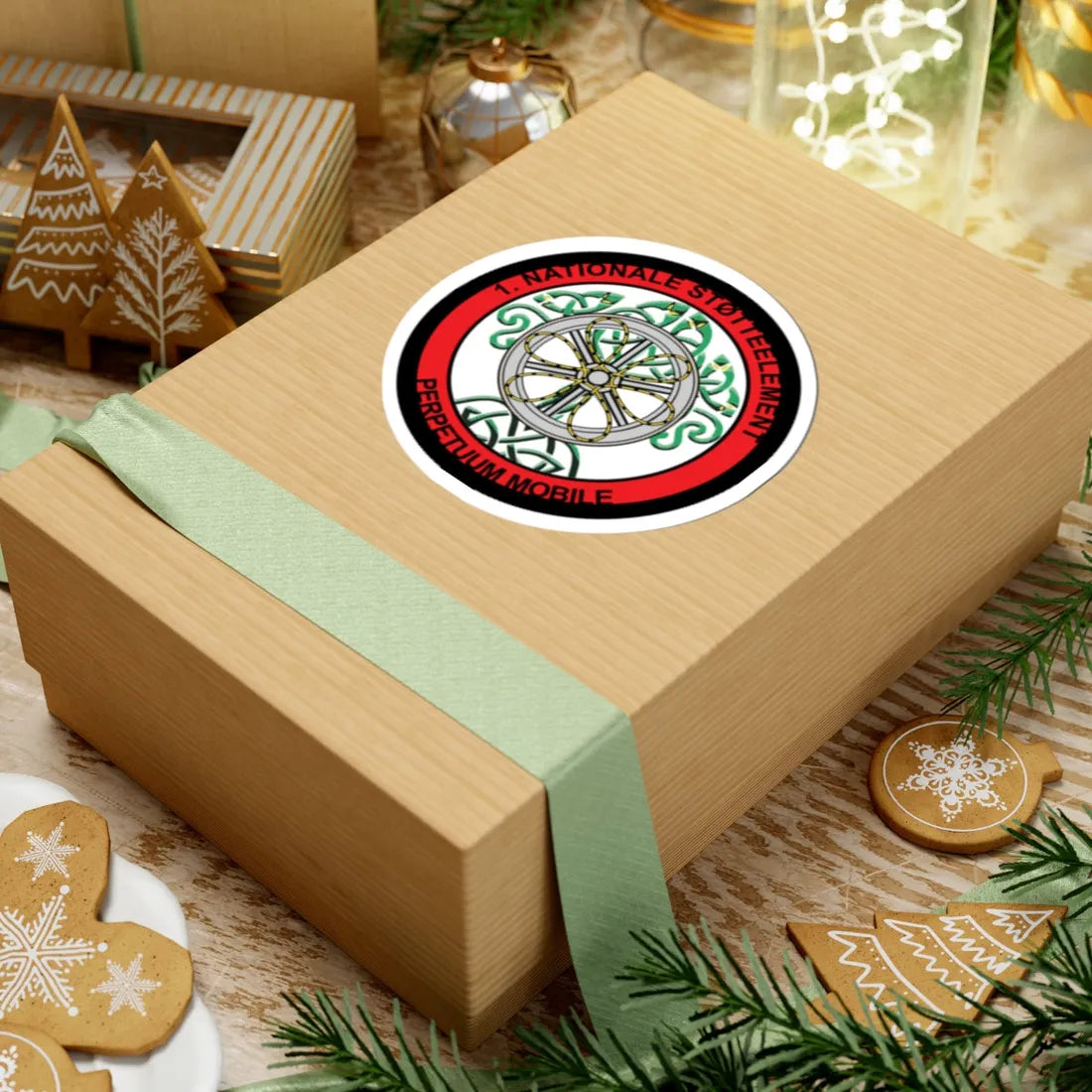 Emblem for the 1-IV-TRR (Denmark) (Coat of Arms) STICKER Vinyl Kiss-Cut Decal - The Sticker Space