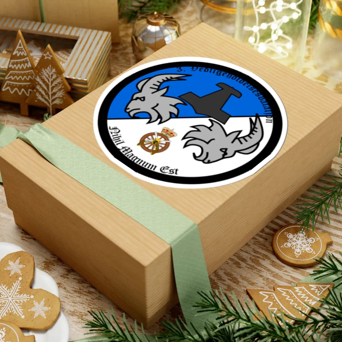 Emblem for the 2-III-TRR (Denmark) (Coat of Arms) STICKER Vinyl Kiss-Cut Decal - The Sticker Space