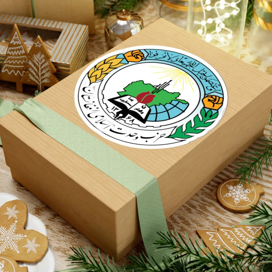 Emblem of Hezbe Wahdat (Afghanistan) (Coat of Arms) STICKER Vinyl Kiss-Cut Decal - The Sticker Space