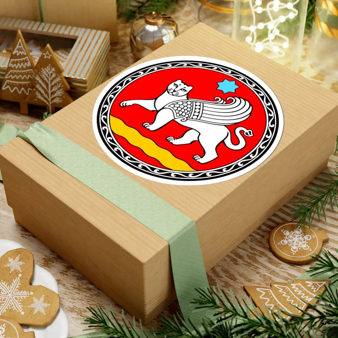 Emblem of Samarkand (Uzbekistan) (Coat of Arms) STICKER Vinyl Kiss-Cut Decal - The Sticker Space