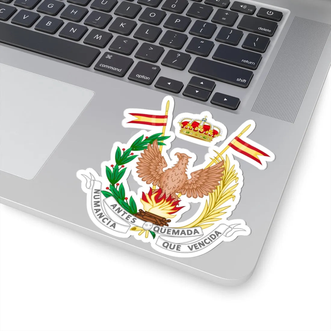 Emblem of the Former Cavalry Regiment Numancia (Spain) (Coat of Arms) STICKER Vinyl Kiss-Cut Decal - The Sticker Space