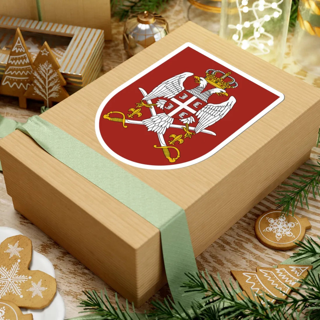 Emblem of the Serbian Armed Forces (Serbia) (Coat of Arms) STICKER Vinyl Kiss-Cut Decal - The Sticker Space