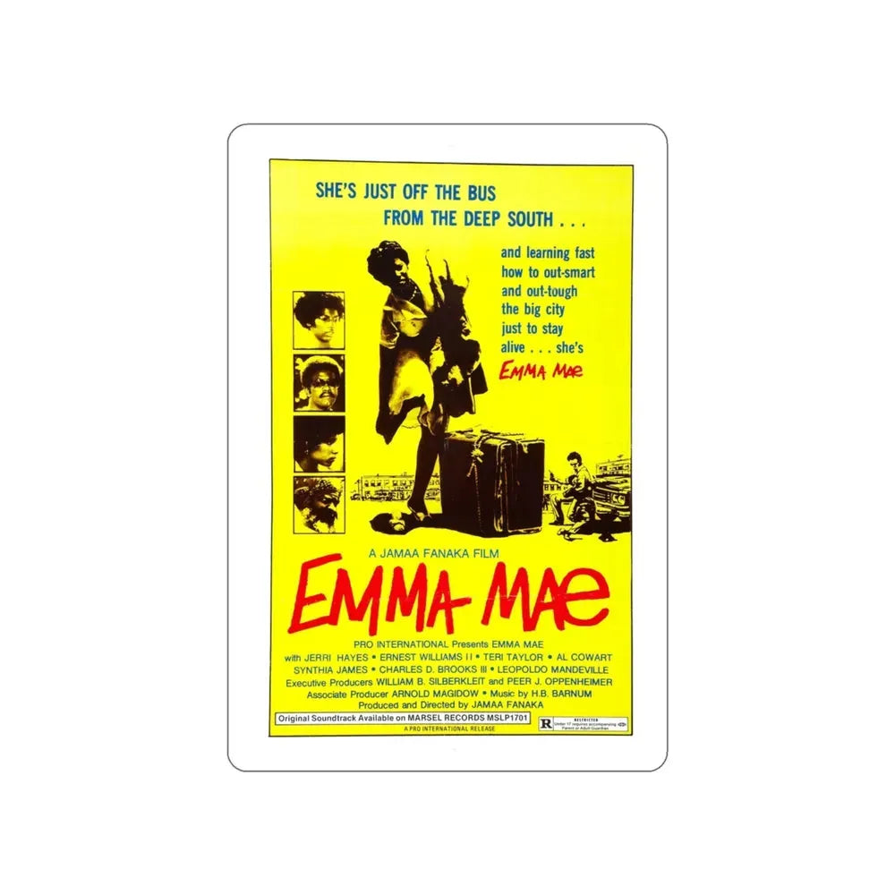 EMMA MAE (BLACK SISTER'S REVENGE) 1976 Movie Poster STICKER Vinyl Die-Cut Decal 3 Inch - The Sticker Space