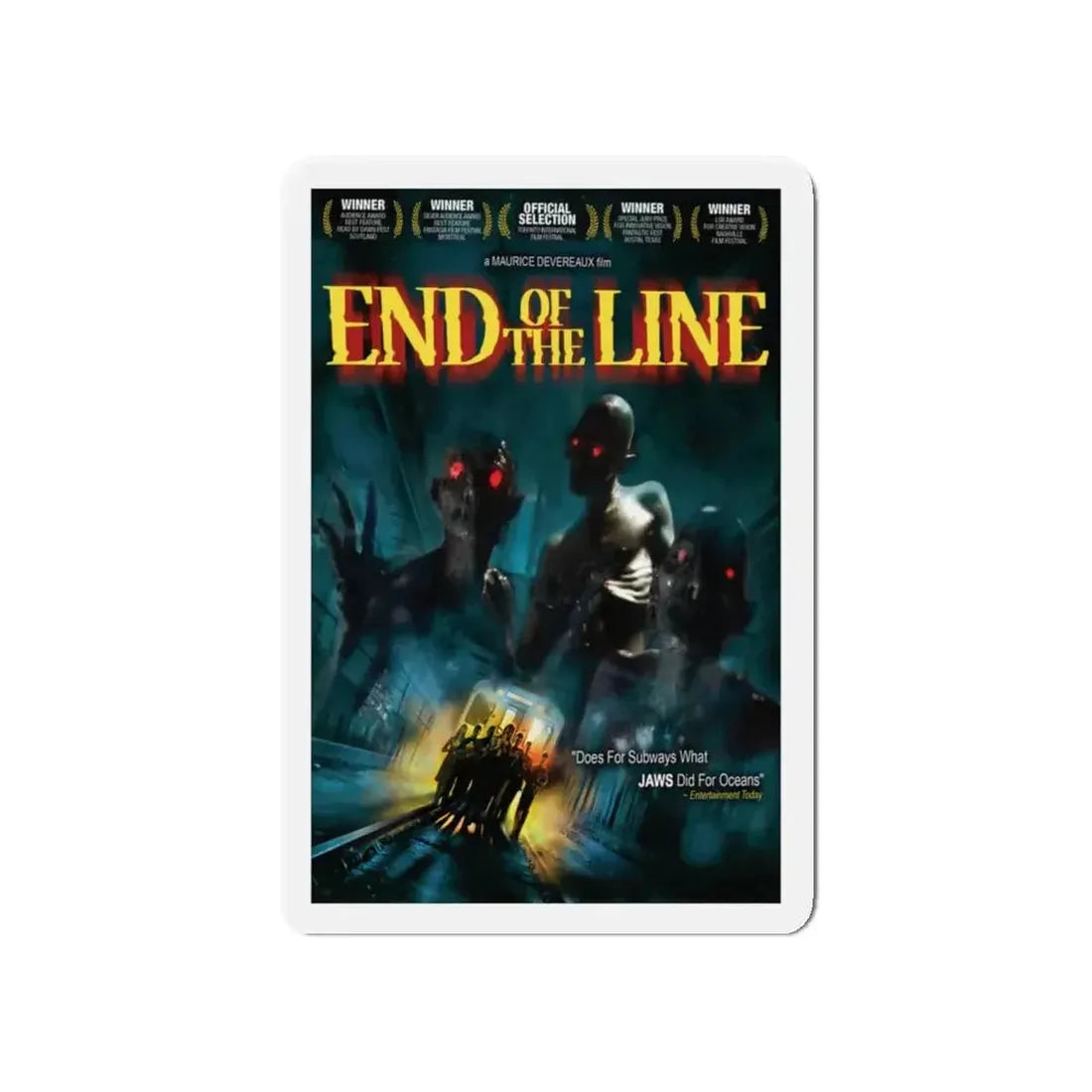 END OF THE LINE 1987 Movie Poster - Refrigerator Magnet - The Sticker Space