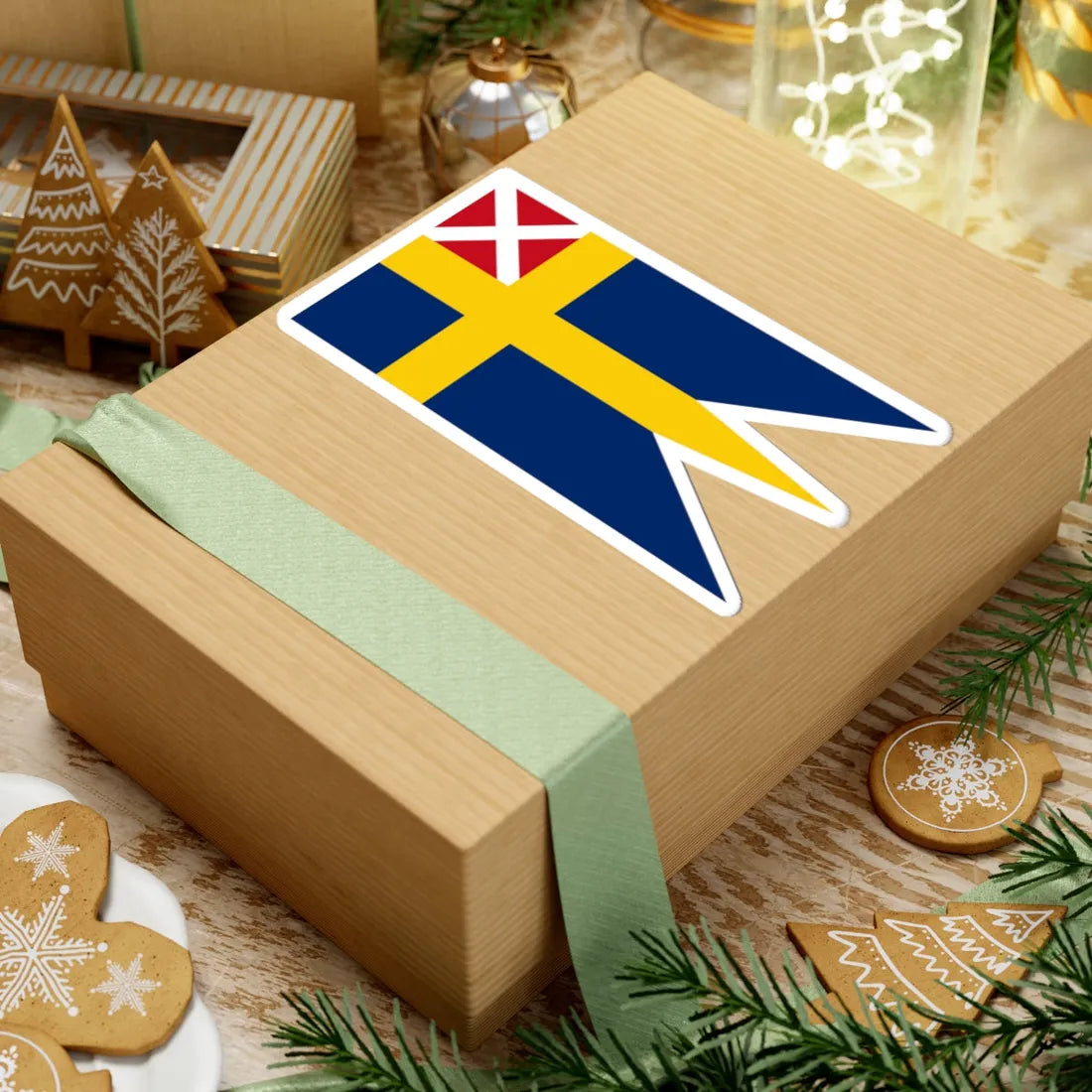 Ensign of Sweden and Norway 1815-1844 (Estonia) STICKER Vinyl Kiss-Cut Decal - The Sticker Space